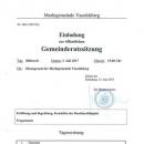 Einladung Gemeinderatssitzung 05. Juli 2017